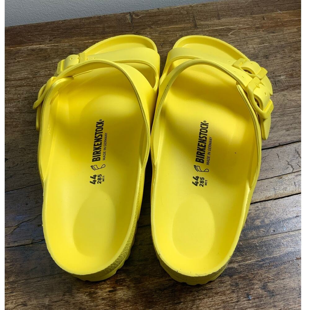 Birkenstock Arizona EVA Vibrant Yellow NWOT size 44 - US 11 - Picture 4 of 6